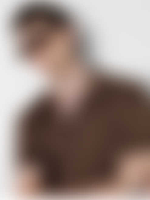 Radiant Chocolate Brown Oversized Shirt