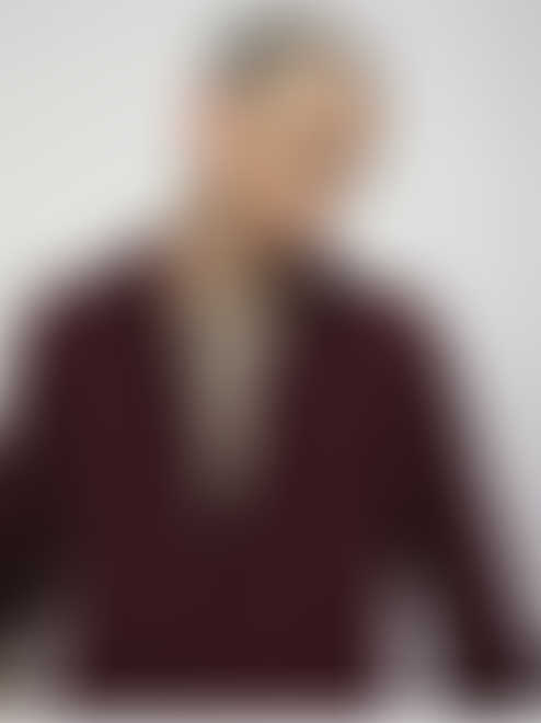 Suave Wine Crepe Shirt