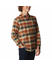Columbia Men Brown Cornell Woods Flannel Long Sleeve Shirt