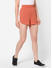 Stylish Orange Cotton Sports Shorts