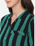 Stylish Striped Cotton Sleep Shirt Dress