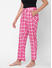 Hot Pink Checked Rayon Pyjamas