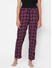 Cute Pink, Black Checked Rayon Pyjamas