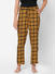 Chic Orange, Black Checked Rayon Pyjamas