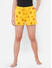 Funky Yellow Print Cotton Shorts