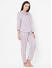 Classic Pink, Purple Rayon Pyjama Set
