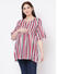 Cute Red, Grey Rayon Maternity Top