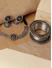 Silver Plated Oxidised Necklace, Earrings Set & Bangles 