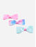 ToniQ Kids Set of 3 Multi-Colour Galaxy Pretty Bow Hairclip for Girls