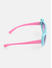 ToniQ Kids Turquoise Heartine Shaped Uv Protected Sunglass For Girls
