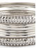Set Of 8 Silver Plated Bangles