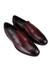 Burgundy Leather Panel Loafers