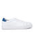 White and Blue Leather Sneakers