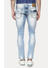 Blue Solid Skinny Fit Jeans