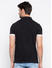 Black Solid Polo T-Shirt