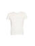 White Solid Henley Neck Top