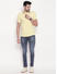 Pastel Yellow Solid Polo T-shirt