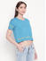 Electric Blue Crop Fit T-shirt
