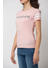 SPYKAR Baby Pink White Lycra jersey Regular Length T-SHIRTS