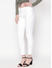 White Solid Skinny Fit Jeans