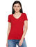 Spykar Cotton Red T-Shirts