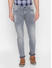 Spykar Grey Cotton Men Jeans (SKINNY)