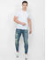 Spykar Mid Blue Solid Slim Mid-Rise Jeans (Kano)