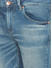 Spykar Mid Blue Solid Slim Mid-Rise Jeans (Kano)