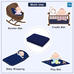 Mee Mee Baby Waterproof Bed Protector Total Dry Sheets – (Navy Blue)