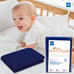 Mee Mee Baby Waterproof Bed Protector Total Dry Sheets – (Navy Blue)