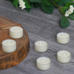 Pack of 4: White Divine Acrylic 6 Tealights