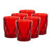 Set of 6 Ezra Red Glass Tumbler