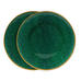 Set of 2 Green Renkli Dessert Plate