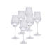 Set of 6 Clear Alca Red Wine Glass