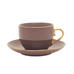 Set of 6 Coup Brown Cup & Saucer