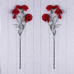 Set of 2 Red Carnation Stem