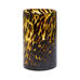 Amber Leopard Print Cylinder Glass Vase