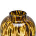 Amber Leopard Print Glass Vase