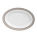 Grey Silver Metropolitan Oval Platter