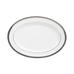 White Silver Piccadilly Oval Platter 