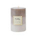 Tall Grey Red Currant and Oak Pillar Candle