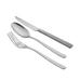 Set of 3: Silver Colour Knit Table Spoon Fork and Knife