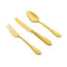 Set of 3: Golden Elizabeth Table Spoon Fork and Knife