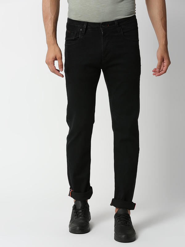 Killer Men's Black Straight Fit Casual Jeans