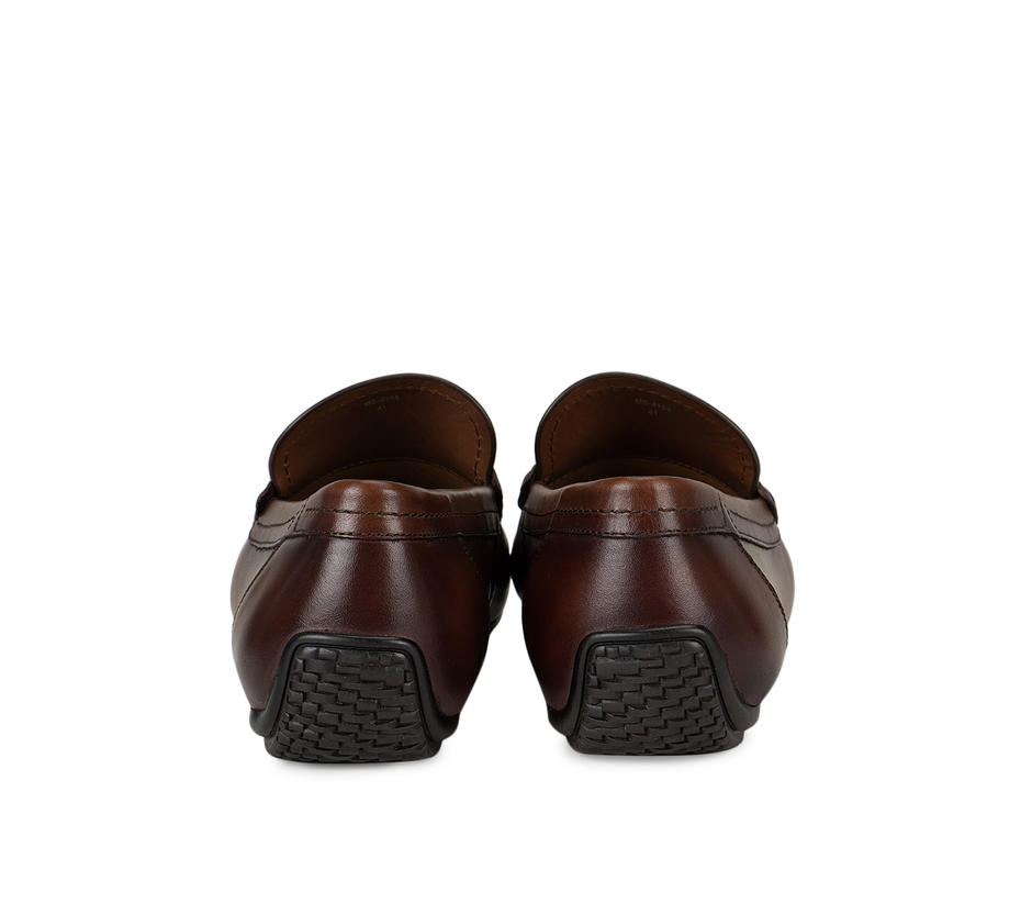 Coffee Leather Moccasins