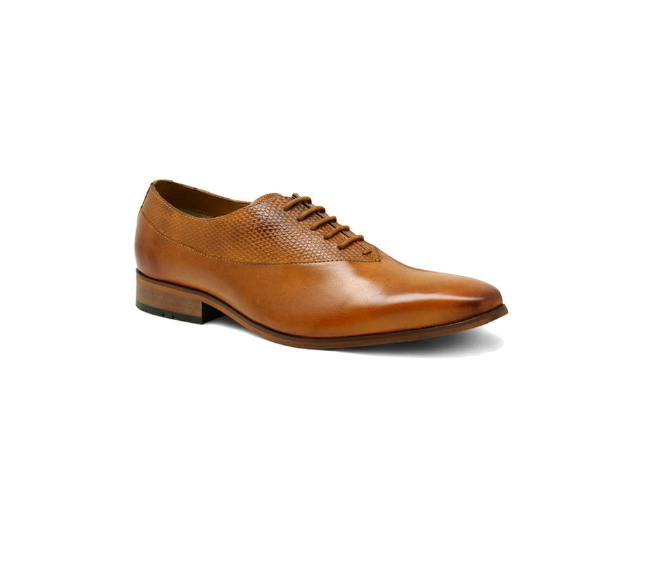 Brown Leather Oxfords shoes Men 