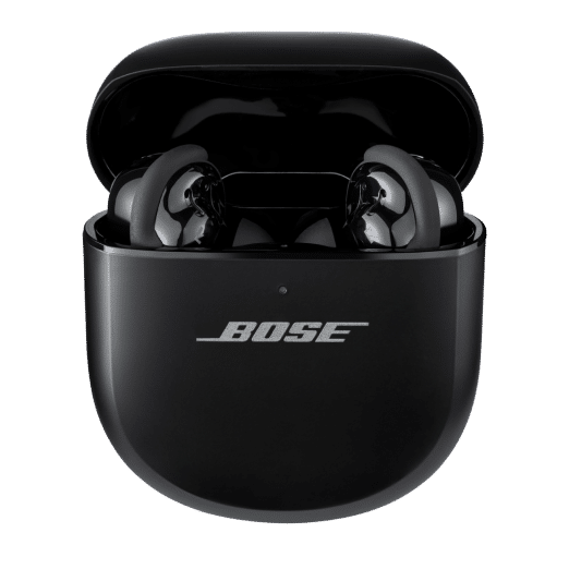 Bose QuietComfort Ultra Earbuds in their charging case