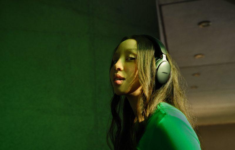 Woman wearing Bose QuietComfort Ultra Headphones