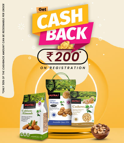 Rs 200 Cash Back on Registration Nutraj